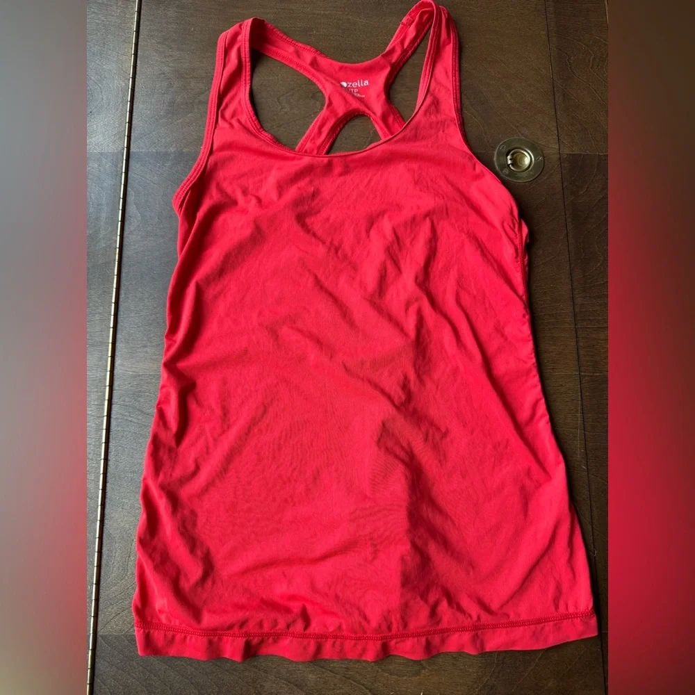 Zella Red/Orange Workout Tank - Picture 1 of 3